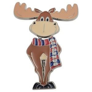 Colorado Fridge Magnet Souvenir Bobble Moose Springy Antenna Travel Tourist Gift